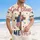 America 250th Birthday God Bless AMERICA Rustic Wood Cross Distressed Flag Design Short-sleeve Hawaiian Shirt - 4