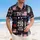 USA 250th Birthday Patriotic Hawaiian Flag Liberty Capitol Bell We the People Mosaic Red White Blue Short-sleeve Hawaiian Shirt - 4