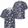 American Patriot USA 250th Anniversary Eagle Flag Liberty Bell Founding Fathers Toile Indigo Cream Short-sleeve Hawaiian Shirt - 3