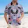 America 250th Anniversary Patriotic Hawaiian Eagle Flag Fireworks Black Crimson White Navy Short-sleeve Hawaiian Shirt - 4