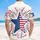 America 250th Birthday Patriotic Flag Star Tropical Fireworks Freedom Short-sleeve Hawaiian Shirt - 5