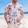 America 250th Est. 1776 Patriotic Flag Heart Freedom Stars & Stripes Pattern Short-sleeve Hawaiian Shirt - 4