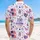 America 250th Est. 1776 Patriotic Flag Heart Freedom Stars & Stripes Pattern Short-sleeve Hawaiian Shirt - 5