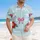 America 250th Birthday Faith, Family & Freedom 1776-2026 Laurel Wreath Star Short-sleeve Hawaiian Shirt - 4