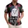 Historic USA 250th Birthday Eagle Flag We the People Tropical Hibiscus Palm Scroll Short-sleeve Hawaiian Shirt - 1