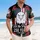 Historic USA 250th Birthday Eagle Flag We the People Tropical Hibiscus Palm Scroll Short-sleeve Hawaiian Shirt - 4