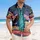 USA 250th Birthday: Liberty, Flag, Eagle Tropical Illustration - White House, Rushmore, 1776-2026 Short-sleeve Hawaiian Shirt - 4