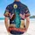 USA 250th Birthday: Liberty, Flag, Eagle Tropical Illustration - White House, Rushmore, 1776-2026 Short-sleeve Hawaiian Shirt - 5
