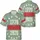 USA 250th Anniversary: 1776-2026 Distressed Text 13 Stars Crimson Stripe Sage Short-sleeve Hawaiian Shirt - 3