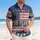 America 250th Anniversary Distressed Flag 1776 2026 We the People Gold Hawaiian Short-sleeve Hawaiian Shirt - 4
