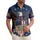 USA 250th Anniversary Eagle Shield Outstretched Wings Flag Motif 1776 Stars Banner Short-sleeve Hawaiian Shirt - 1