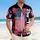 America 250th Birthday Commemoration: Distressed US Flag, 1776-2026, Tropical Hibiscus Short-sleeve Hawaiian Shirt - 4