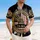America 250th Anniversary Distressed Emblem, Capitol Dome, Tropical Palm & Hibiscus Short-sleeve Hawaiian Shirt - 4