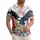 America's 250th: 1776 Patriotic Eagle Fireworks Hibiscus USA 250 Short-sleeve Hawaiian Shirt - 1