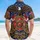 Firefighter Patriot: USA 250th Birthday Eagle Maltese Cross Flag Laurel Wreath Design Short-sleeve Hawaiian Shirt - 5