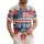 America 250th Anniversary 1776 We the People Distressed Aloha Floral Emblem Short-sleeve Hawaiian Shirt - 1