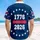 America 250th: 1776 2026 Distressed Stars Patriotic Tropical Navy Short-sleeve Hawaiian Shirt - 5