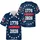 America 250th: 1776 2026 Distressed Stars Patriotic Tropical Navy Short-sleeve Hawaiian Shirt - 3