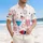 USA 250th Anniversary Patriotic Tropical Cocktails Flag Stars Firecrackers Hearts Short-sleeve Hawaiian Shirt - 4