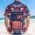 America 250th Anniversary 'We the People' Patriotic Hawaiian Eagle Flag Commemorative Display Short-sleeve Hawaiian Shirt - 5