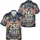 America 250th Anniversary Patriotic Waving Flags 1776-2026 Laurel Scroll Deep Navy Short-sleeve Hawaiian Shirt - 3