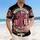USA 250th Anniversary Liberty Bell 1776-2026 Distressed Flag Hibiscus Emblem Short-sleeve Hawaiian Shirt - 4