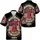 USA 250th Anniversary Liberty Bell 1776-2026 Distressed Flag Hibiscus Emblem Short-sleeve Hawaiian Shirt - 3