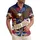 America 250th Semiquincentennial: Soaring Eagle, Hibiscus, Stars & Stripes Design Short-sleeve Hawaiian Shirt - 1
