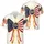 America 250th Anniversary Patriotic Hawaiian Bow Gold Stars Crimson Stripes 250 Emblem Short-sleeve Hawaiian Shirt - 3
