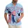 America 250th Anniversary Patriotic Flag Bow Eagle Stars Freedom Celebration 1776 Short-sleeve Hawaiian Shirt - 1