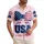 America 250th Birthday Patriotic Flag Bow USA 1776 Navy Red White Pink Design Short-sleeve Hawaiian Shirt - 1