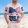 America 250th Birthday Patriotic Flag Bow USA 1776 Navy Red White Pink Design Short-sleeve Hawaiian Shirt - 4