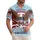 America 250th Majestic Eagle Shield Emblem 1776-2026 Patriotic Tropical Short-sleeve Hawaiian Shirt - 1