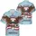 America 250th Majestic Eagle Shield Emblem 1776-2026 Patriotic Tropical Short-sleeve Hawaiian Shirt - 3