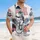 USA 250th Birthday Colonial Frog Penny-Farthing Betsy Ross Flag Hawaiian Heritage Short-sleeve Hawaiian Shirt - 4