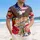 America 250th Birthday Bald Eagle Liberty Bell Tropical Floral Patriotic Commemoration Short-sleeve Hawaiian Shirt - 4