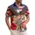 America 250th Birthday Bald Eagle Liberty Bell Tropical Floral Patriotic Commemoration Short-sleeve Hawaiian Shirt - 1