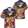 America 250th Birthday Bald Eagle Liberty Bell Tropical Floral Patriotic Commemoration Short-sleeve Hawaiian Shirt - 3