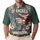 America 250th Anniversary Distressed Flag Liberty Eagle Bell 1776 Tropical Emblem Men's Polo Shirt (Lightweight) - 1