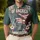 America 250th Anniversary Distressed Flag Liberty Eagle Bell 1776 Tropical Emblem Men's Polo Shirt (Lightweight) - 4
