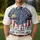 America 250th Anniversary Patriotic Eagle Flag Emblem Born To Stand Free Commemorative Men's Polo Shirt (Lightweight) - 4