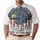 America 250th Anniversary Patriotic Eagle Flag Emblem Born To Stand Free Commemorative Men's Polo Shirt (Lightweight) - 1