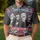 America 250th Birthday Celebration 1776-2026 Historical Figures Patriotic Tropical Illustration Men's Polo Shirt (Lightweight) - 4