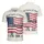 America 250th Anniversary Patriotic Grunge Flag Tropical Hibiscus 1776-2026 Men's Polo Shirt (Lightweight) - 3