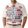 America 250th Anniversary: Inspirational Tropical Floral Ivory Gold 1776-2026 Men's Polo Shirt (Lightweight) - 1