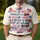 America 250th Anniversary: Inspirational Tropical Floral Ivory Gold 1776-2026 Men's Polo Shirt (Lightweight) - 4