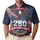 USA 250th Anniversary Patriotic Emblem: Eagle Flag Wings, Fireworks, 1776-2026 Shield Men's Polo Shirt (Lightweight) - 1