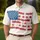 USA 250th Anniversary Floral Flag: Daisy Blue Crimson White Golden Yellow Men's Polo Shirt (Lightweight) - 4