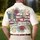 USA 250th Anniversary Freedom Banner: Patriotic Floral Scrollwork Illustration Men's Polo Shirt (Lightweight) - 5