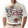USA 250th Anniversary Freedom Banner: Patriotic Floral Scrollwork Illustration Men's Polo Shirt (Lightweight) - 1